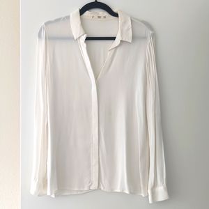 Mango small cream blouse